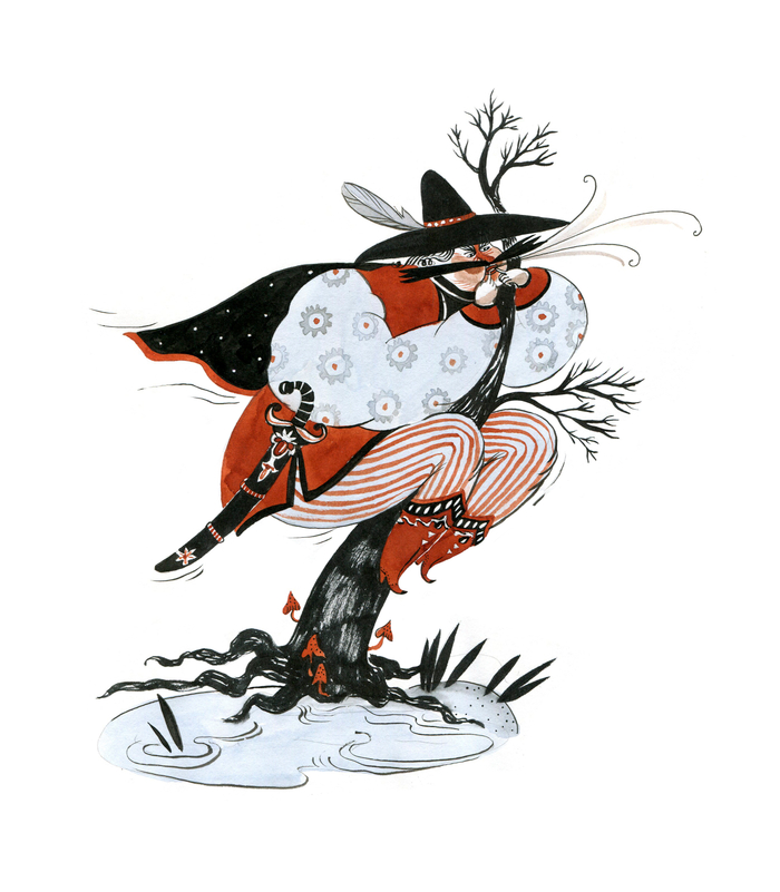 Inktober 2017 / Соловей разбойник