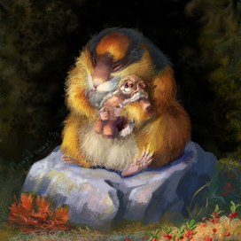 Лемминг с игрушкой