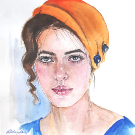 Радуга шляпок. Оранжевый