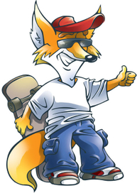 Лис скейбордист