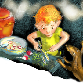 Анди готовит