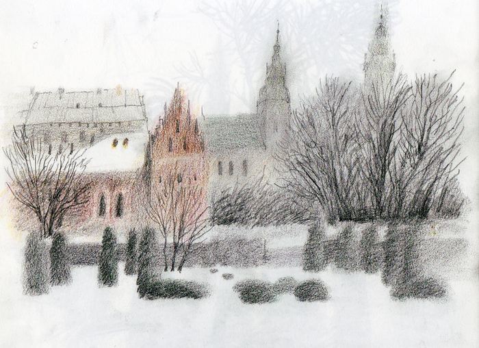 Краков зимой