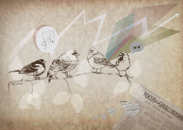 Old illustration - small business