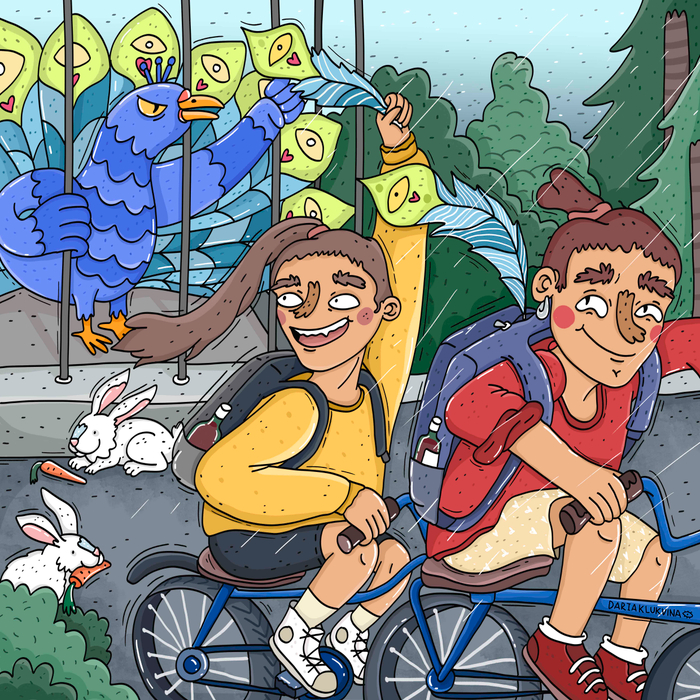 украсть перо у павлина