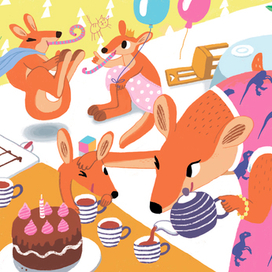 семья кенгуру