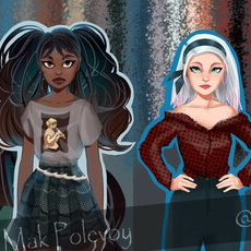 Fashion Illustration. Персонажи. 