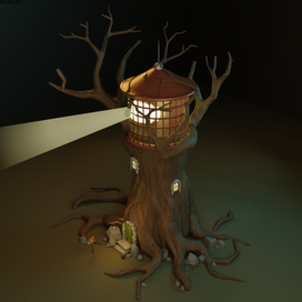 Деревянный маяк 