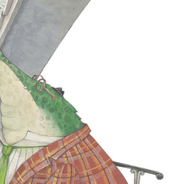 Иллюстрация к сказке Джанни Родари "Все началось с крокодила"