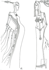 эскизы одежды 