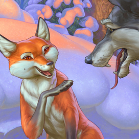 Лисичка сестричка и братец волк. Сестричка учит.