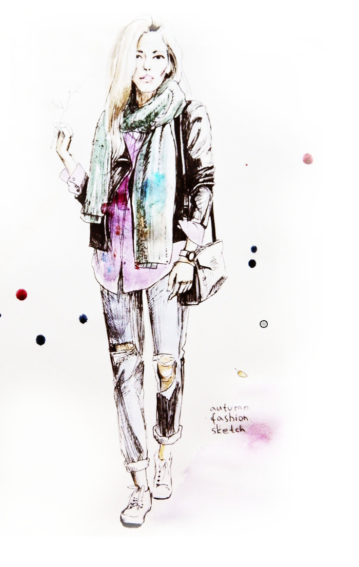 Осенний скетч