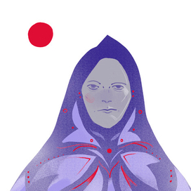 Женщина в платке