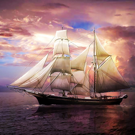 иллюстрация для энциклопедии корабль