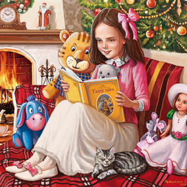 Девочка с книгой.