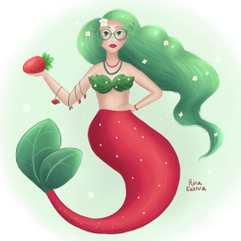 Клубничная девочка MerMay