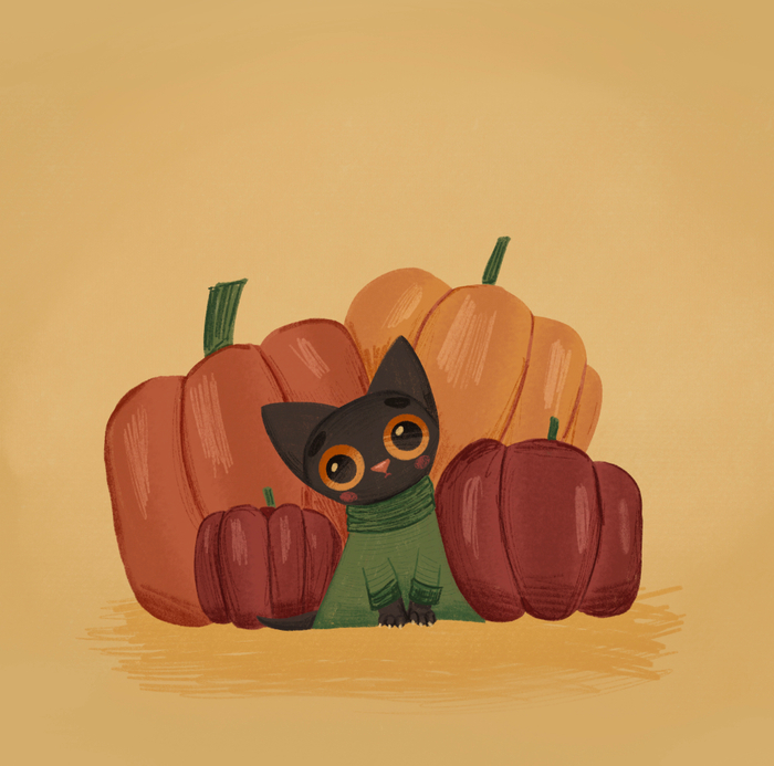 Тыквенный котик 
