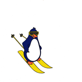 Пингвин-лыжник