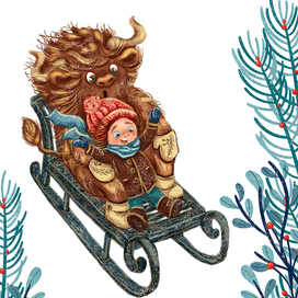 Открытка Новый год и Рождество