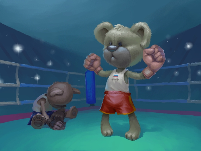 Плюшевый бокс