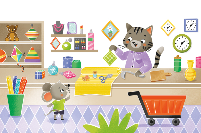 Мышонок в магазине