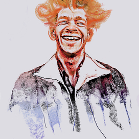 Illustration for the novel "The Golden Calf" by Ilf and Petrov