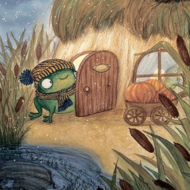 Иллюстрация к сказке "Лягушонок, который увидел зиму"рый