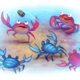 Крабы делают что-то важное =)