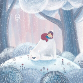 Мягко спать с пушистым белым другом