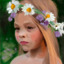 Девочка в венке
