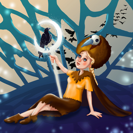 Дева покровительствует птицам