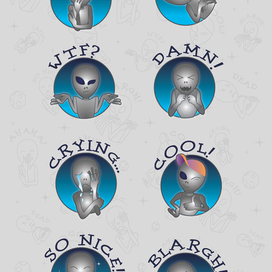 Стикерпак для мессенджера Moonshard