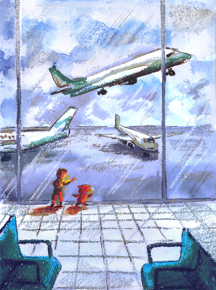 Иллюстрация для книги "Виктор в стране пещер", автор Алёна Чередниченко.