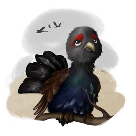 Иллюстрация к сказке "Жадный глухарь"