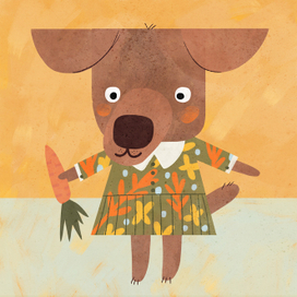 Собачка с морковкой