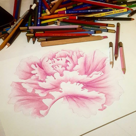 Пион. Деталь дизайна пригласительных