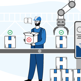 Серия иллюстраций для оформления сайта завода