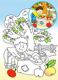 раскраска Сад - огород