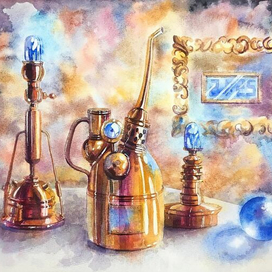 Стимпанк натюрморт