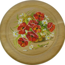 тарелки декоративные - цветы