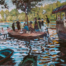 Клод Моне. Лягушатник. Копия