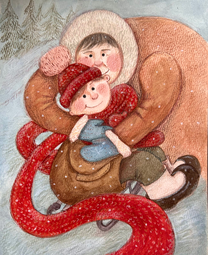 Красный шарф