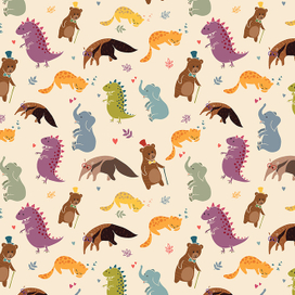 Паттерн из животных