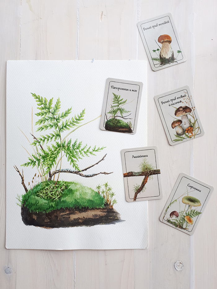 игра мемори "Грибы и растения"