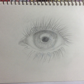 "Глаз" простой карандаш