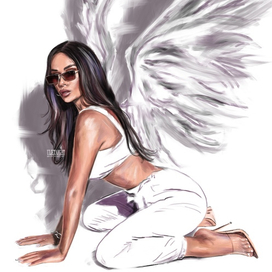 Девушка с крыльями 
