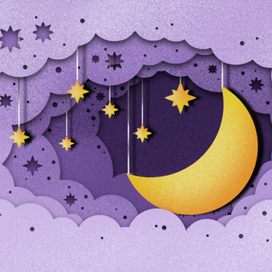 Звёзды paper cut