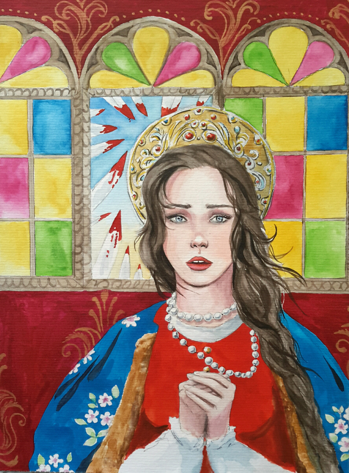 Финист Ясный Сокол. Иллюстрация к сказке.