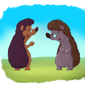 Ёжики спорят