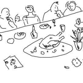 а на обед курица