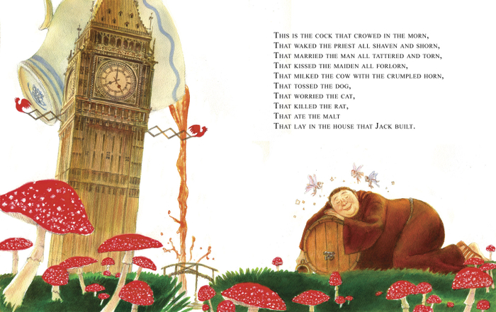 Разворот к английскому варианту "Дом, который построил Джек"